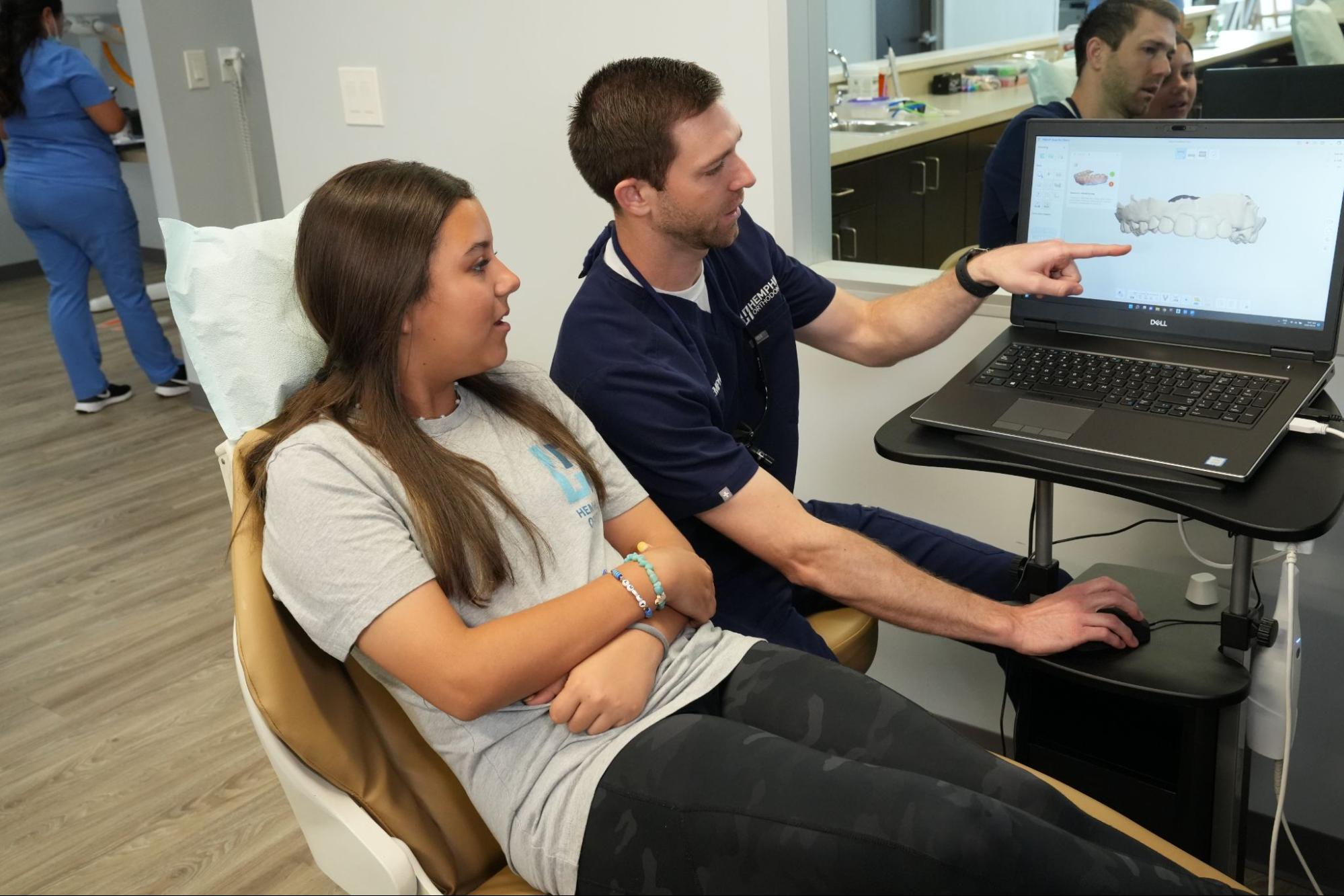 prosper-invisalign-consultation-digital-scan Prosper Invisalign consultation with digital scan at Hemphill Orthodontics