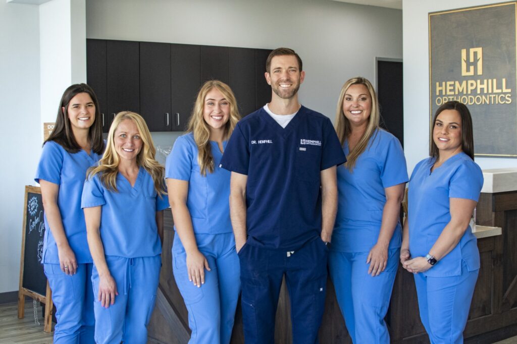 Prosper orthodontist Dr. Hemphill with the Hemphill Orthodontics team